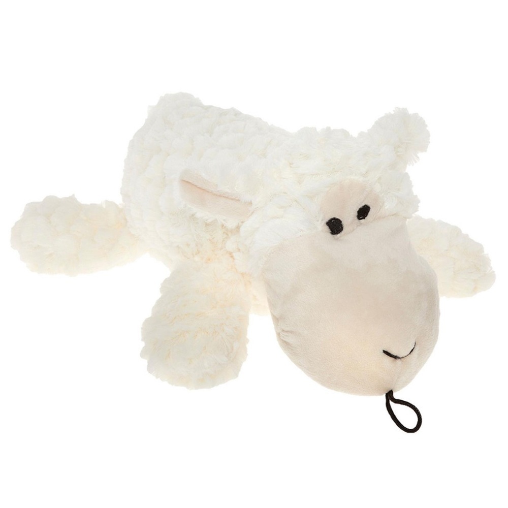 Patchwork Snuggler 15" Pet Squeaky Shaggy Sheep Soft Plush Dog Toy pets